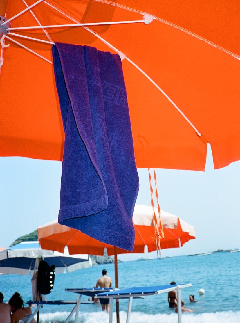 love＆pool LOVER BEACH TOWEL（Plage Purple）｜ ビーチ＆バスタオル – ANY OTHER